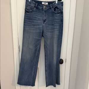 Mica High-Rise Straight Jeans in Washed Blue